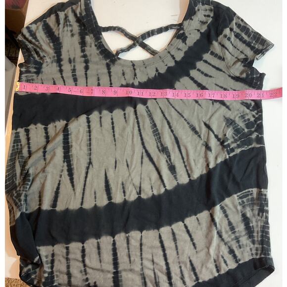 Calvin Klein Women’s T-shirt Short Sleeve Stretch Performance XL Tie Dye - Picture 3 of 5